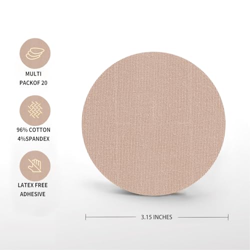 20 Pack Over Patches Waterproof for Dexcom G7,Compatible with for CGM Sensors | Center Without Glue Full Coverage,Latex-Free, Hypoallergenic, Easy Removal,No Residue | Lasts Over 10 Days(Tan, 3.15)