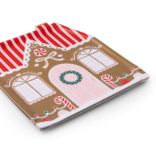 Gingerbread House Paper Plates - 8 Pack for Holiday Parties & Christmas Dinner