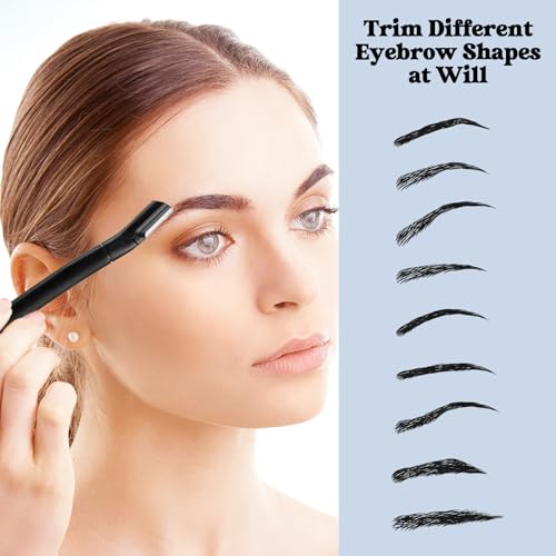 HFATMOS 6 Pcs Eyebrow Razor and Facial Shaver Tool with Protective Cover