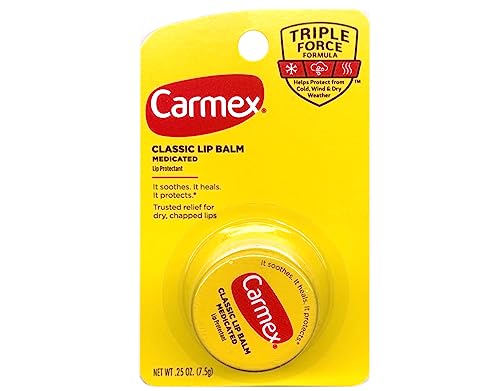 Carmex Original Medicated Lip Balm 0.25 oz for Dry Chapped Lips