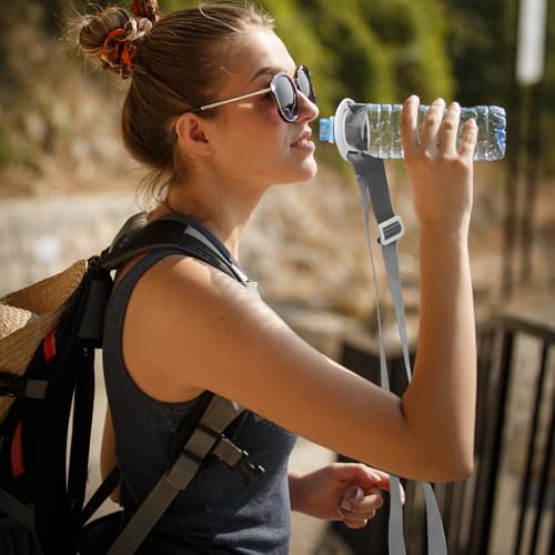 4 Pack Water Bottle Holder Lanyard, Adjustable Beverages Shoulder Strap for most 16.9 fl oz Bottles