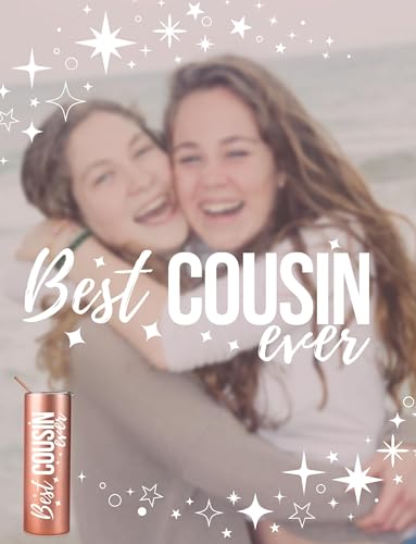Insulated Stainless Steel Tumbler for Women - 20oz Gift for Cousin, Birthday & Christmas