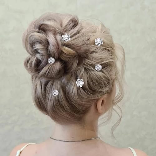 Bulrash 11PCS Crystal Rhinestone Wedding Hair Pins Vintage Bridal Hairpins