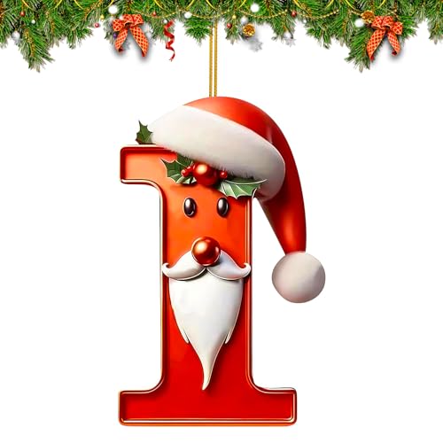 Personalized Christmas Letter Ornaments - 26 Count Acrylic Decor