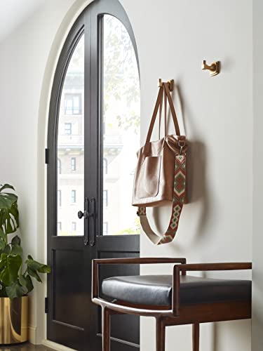 Amerock Stature Single Robe Hook in Champagne Bronze Wall-Mounted