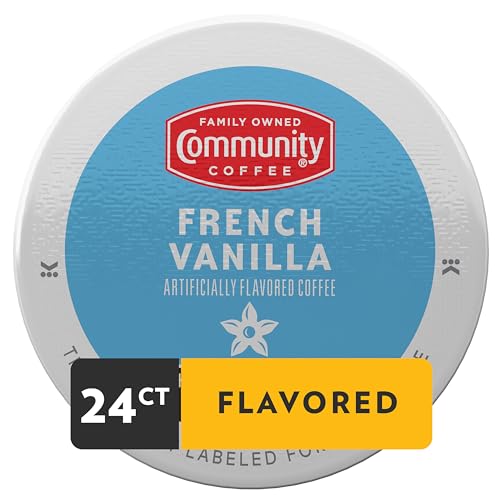 Community Coffee French Vanilla K-Cup Pods - 24 Count Medium Roast