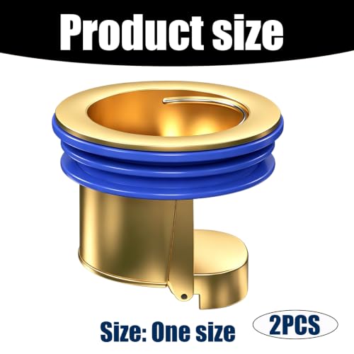 2 Pack Brass Floor Drain Backflow Preventer and Odor Stopper Valve