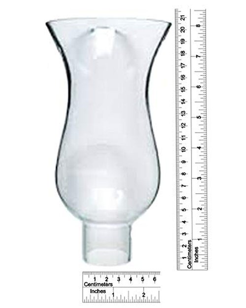 B&P Lamp® Medium Royal Craft 1 5/8" X 8 1/4" Clear Hurricane Shade