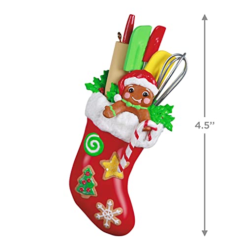 Hallmark Keepsake Christmas Ornament 2022 - Baking Stocking - Gingerbread & Utensils