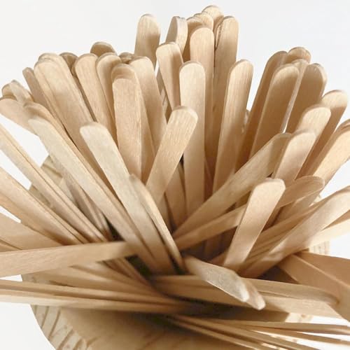 KTOJOY Wooden Coffee Stirrers - 5.5 Inch, 120 Count, Disposable