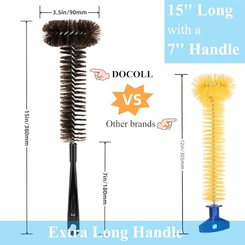 DOCOLL Garbage Disposal Brush - 15" Long Handle Scrubber for Sink Drains