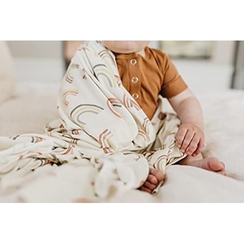 Copper Pearl Large Premium Knit Baby Swaddle Receiving Blanket Kona