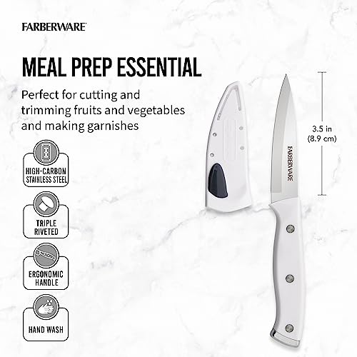 Farberware Edgekeeper 3.5-Inch Paring Knife with Self-Sharpening Cover