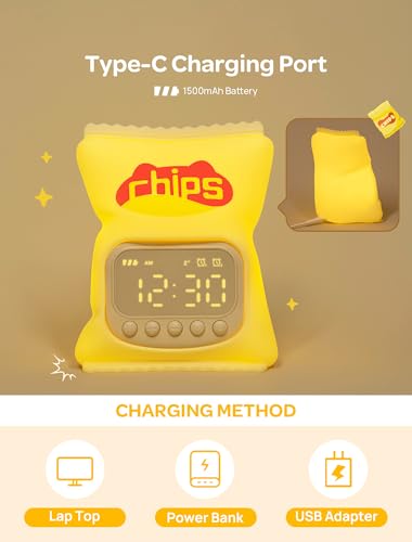 MASHI Kids Alarm Clock with Night Light - Sleep Trainer