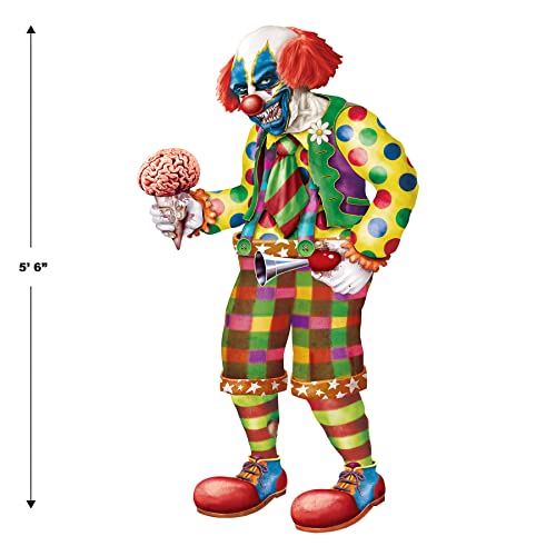 Beistle 5'6" Jointed Zombie Clown Halloween Wall Props - 2 Pack