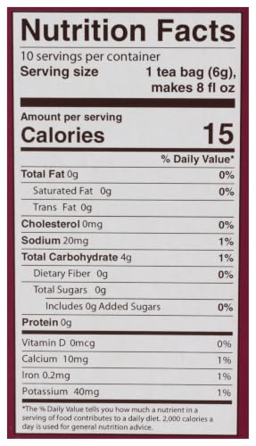 Teeccino Vanilla Nut Herbal Tea - Caffeine-Free Prebiotic Tea, 10 Bags