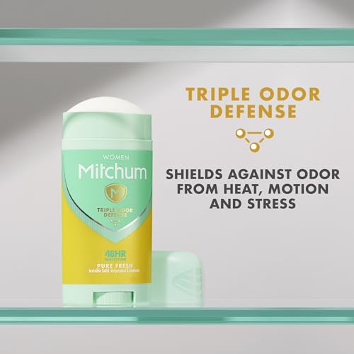 Mitchum Women Invisible Solid Antiperspirant Deodorant, Pure Fresh, 2.7 oz