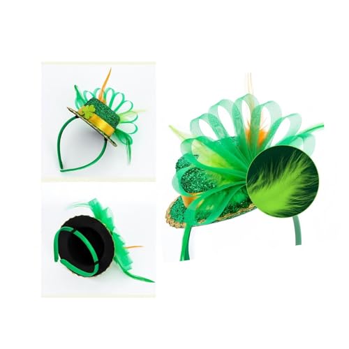 Green Top Hat Headband St. Patrick's Day Mini Irish Hat Costume Accessory