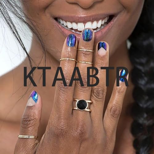 KTAABTR Short Press on Nails Almond Floral Leopard Fake Nails Set 24 Pcs