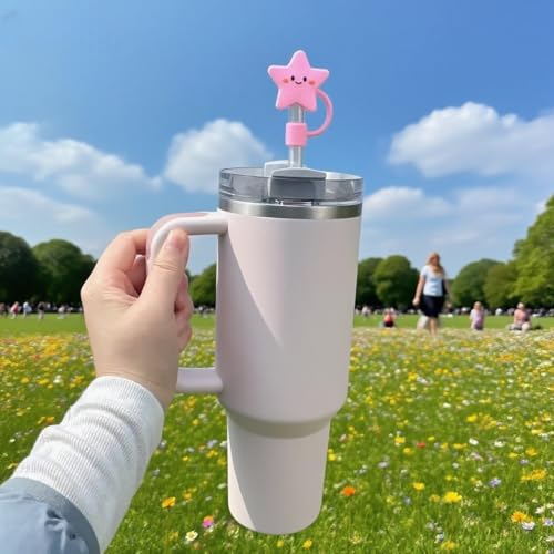 Silicone Straw Cover for Stanley Cup - Smiling Star Topper