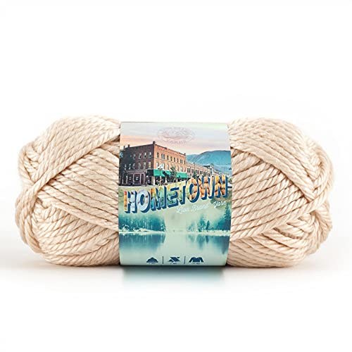 Lion Brand Hometown Yarn 1 Pack Los Angeles Tan Super-Bulky Knitting & Crocheting