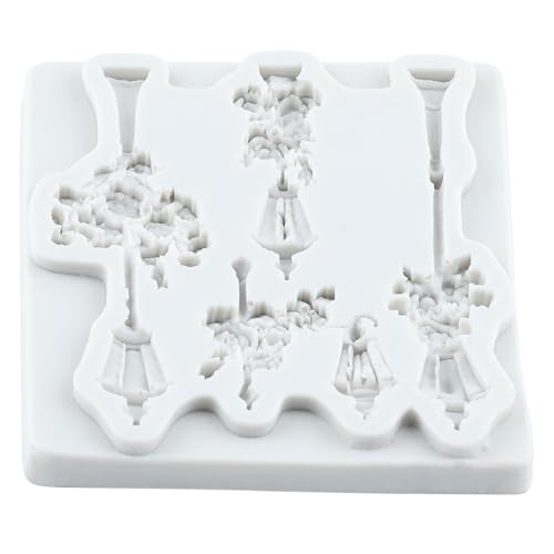 Lingzhi Street Lamp Silicone Mold for Cake Decoration