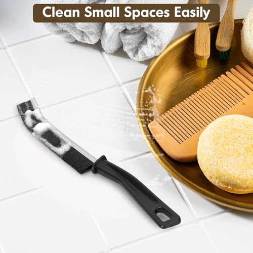 6-Count Hard Bristle Crevice Cleaning Brush Set for Narrow Gaps