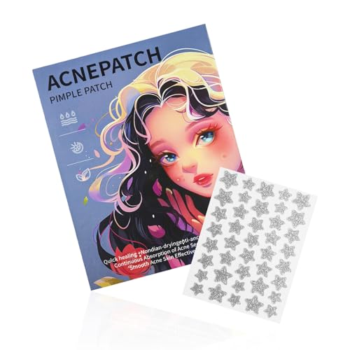 BOROLA Colorful Star Acne Patches - 40 Pcs Hydrocolloid Pimple Patches