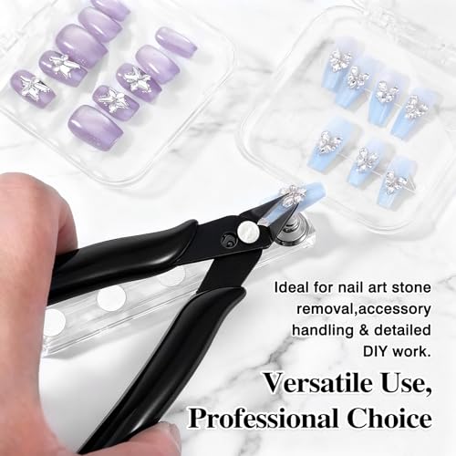 Hair Extension Keratin Bond Cutter Tool - Spring-Loaded Mini Pliers