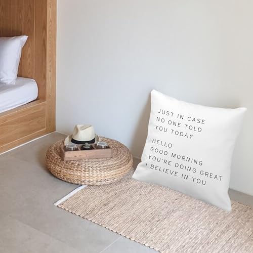 Inspirational Flannel Pillow Cover 18x18 | Call Your Mom Gift