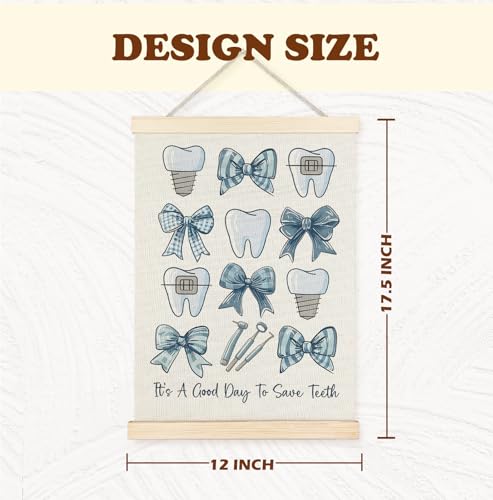 Dentist Wall Art Poster 12x16 Inch Dental Hygienist Office Decor