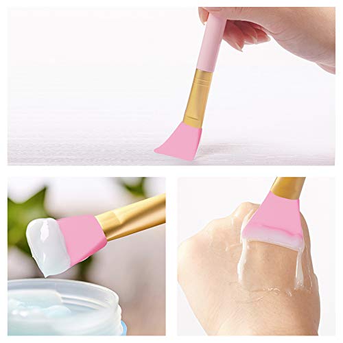 Cuttte 4pcs Silicone Face Mask Applicator Spatula Brushes for Mud Clay