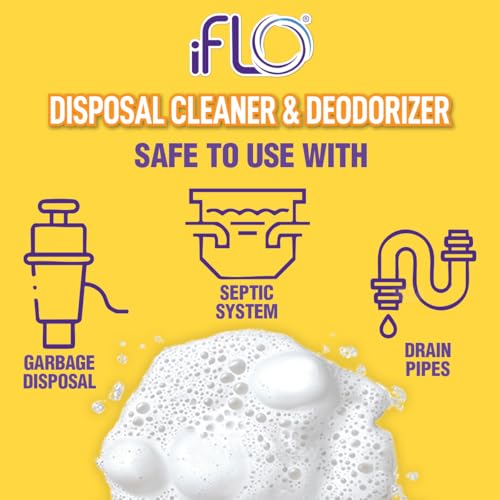 iFLO Garbage Disposal Cleaner Pods with iFLObiotic & Citrus Scent, 6 Pack