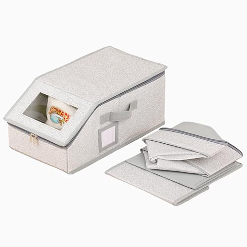ESPETIO Stackable Hat Organizer Box for Closet - Holds 12 Baseball Caps