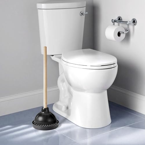 Dealsgogo 2-Piece Toilet Plunger Drip Tray & Quick-Dry Ventilation Mat