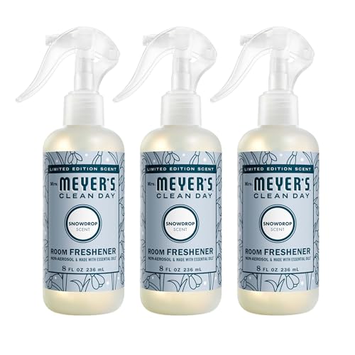 Mrs. Meyer's Clean Day Room Spray, Snowdrop Scent, 8 Fl Oz (3 Pack)