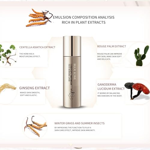 BLUE LOVE Cordyceps Focus Essence Lotion Hydrating Daily Face Moisturizer