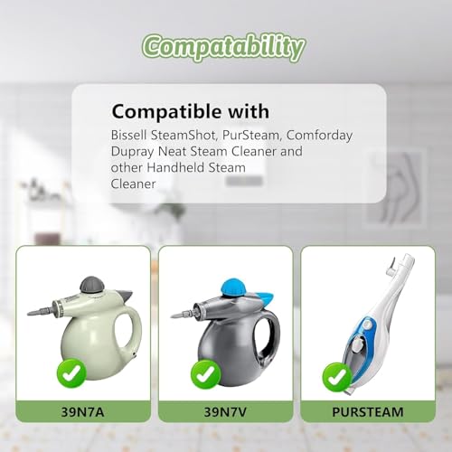 10-Pack Microfiber Steam Cleaner Replacement Cloths for Handheld Steamers