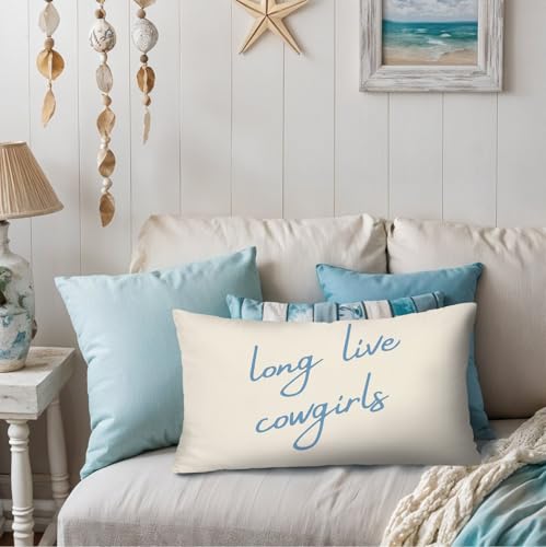 Cowgirl Room Decor Pillow Covers 12x20 - Western Style