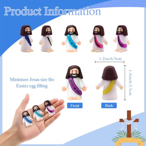 30pcs Little Jesus Figures Easter Egg Favors Religious Party Decorations