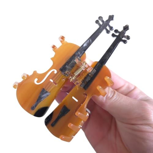 Violin Hair Claw Clip - Cute Acetate Music Hair Accessory for Women