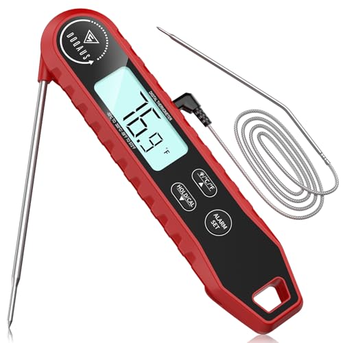 DOQAUS Digital Meat Thermometer with Dual Probe, Instant Read BBQ & Oven Tool