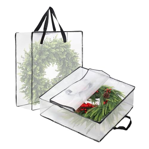 EverPetal 2-Pack 26-Inch Wreath Storage Bags - 95L Capacity