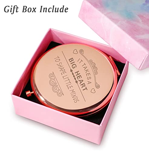 Personalized Teacher Compact Mirror - Appreciation & Thank You Gift