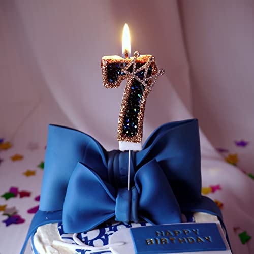 Number Birthday Candles with Sparklers - 3.15" Wax Cake Decorations