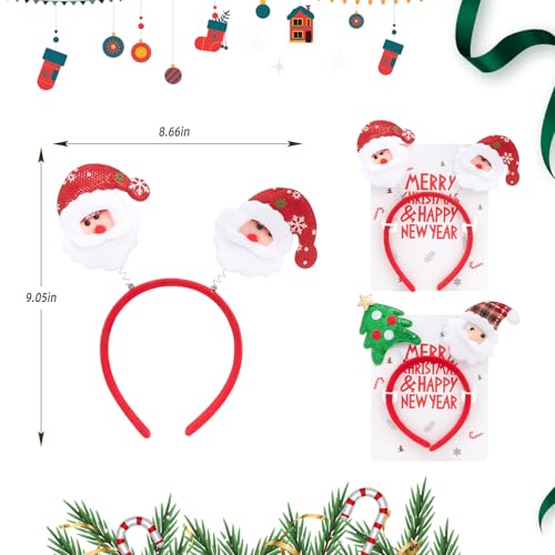 BLAAROOM Christmas Antler Headband with Bells and Deer Ears
