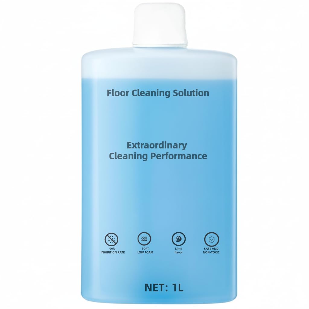 Floor Cleaning Solution Compatible With Roborock Robot Vacuum And Mop Cleaner， Deep Cleans For Multiple Hard Floors, for Robot & Wet Dry Vacuums Mopping Floor Cleaners Solution , 33.8 Fl. OZ(1 Bottle)