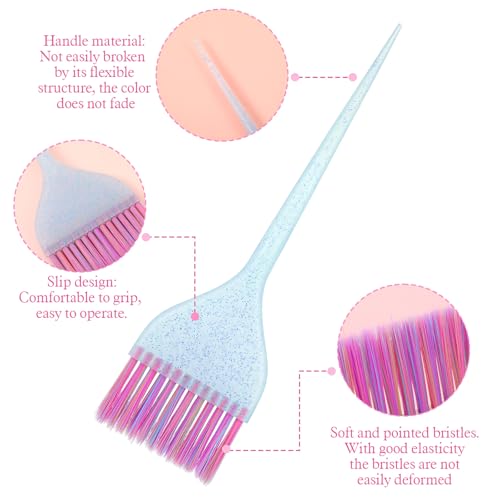 LXUEJIE 3-Piece Hair Dye Brush Set - Professional Salon Color Applicators