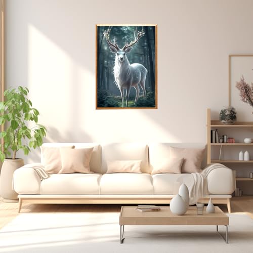 NAIMOER Goat Diamond Art Kit 5D Full Drill 12x16 Inch Beginner Gem Art