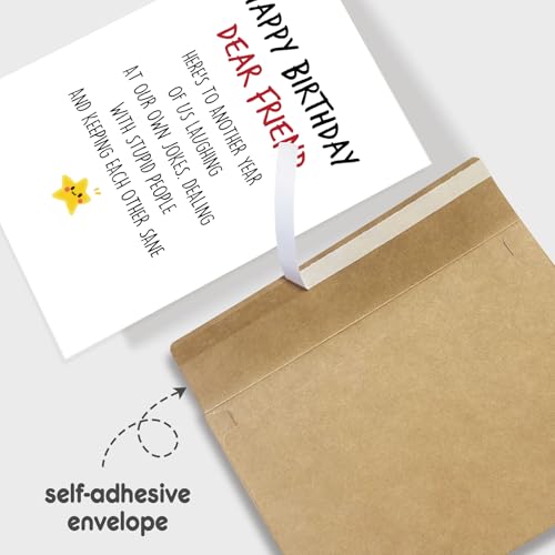 Funny Birthday Card for Best Friend - Laugh-Out-Loud Humor